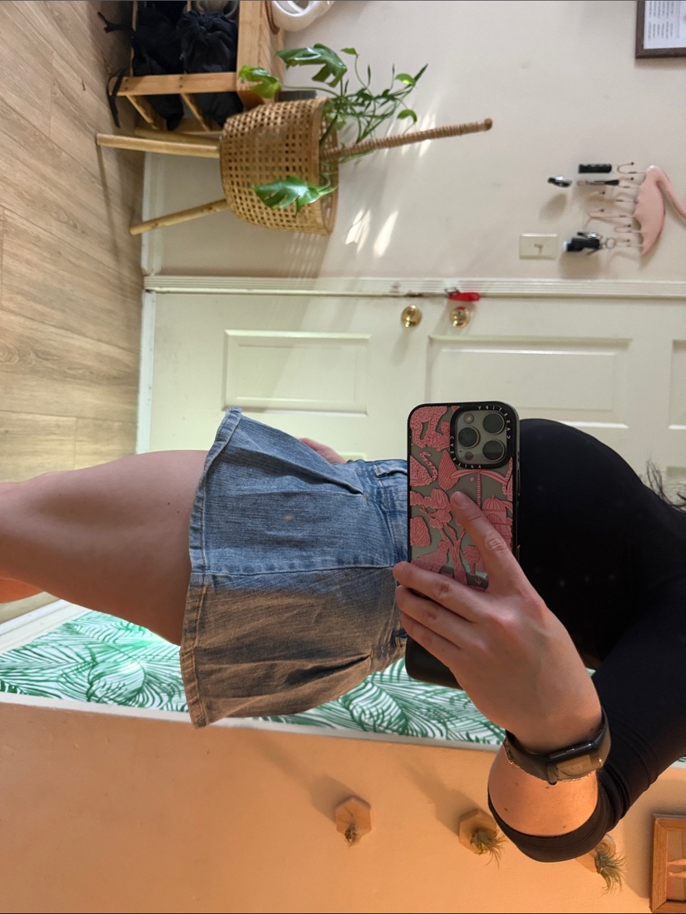 Fashion Nova Light Blue Denim Pleated Mini Skirt - Picture 5 of 8
